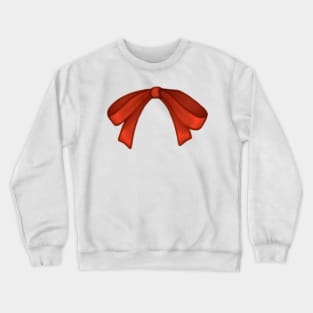 Orange Bow Crewneck Sweatshirt